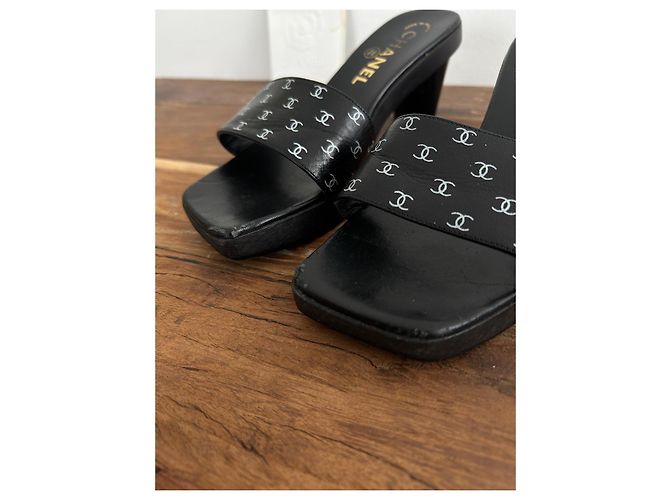 Chanel Pantoletten Schwarz - Ansicht 7