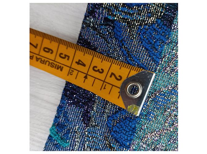 Falda en lurex azul Gianfranco Ferré - vista 7
