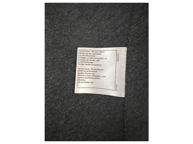 CHANEL Lederjacke Marineblau - Ansicht 5