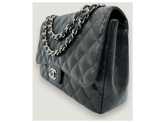 Timeless borsa a flap jumbo classica senza tempo CHANEL Nero - vista 4