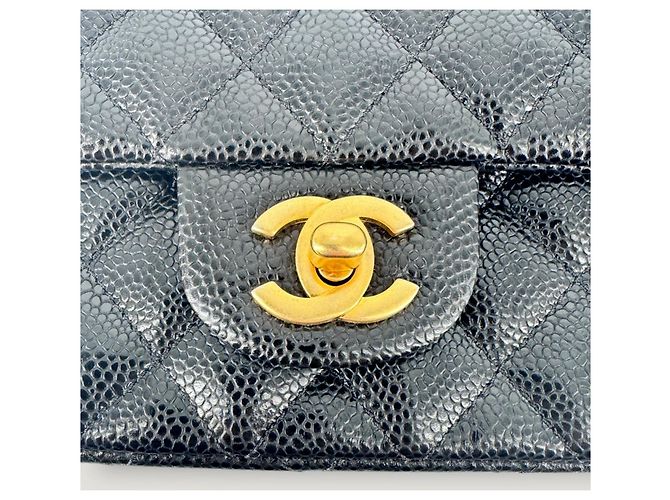Timeless CHANEL clásico atemporal cuadrado mini caviar negro - vista 10