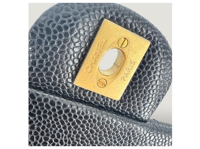 Timeless CHANEL clásico atemporal cuadrado mini caviar negro - vista 11