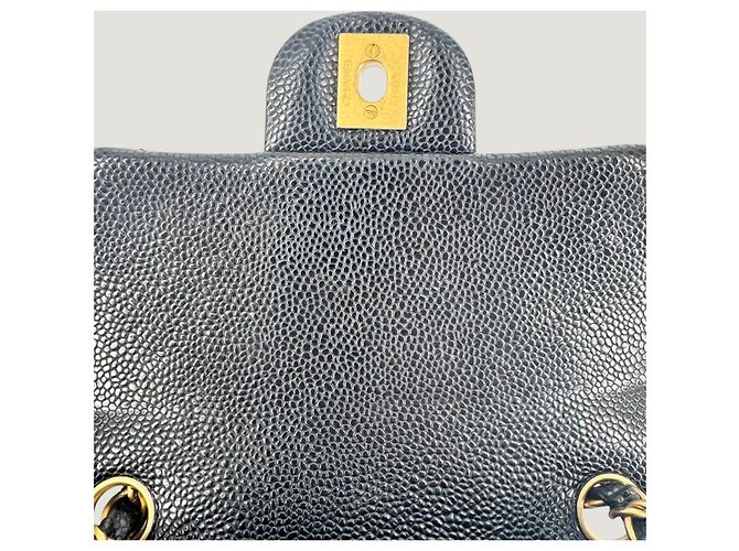 Timeless CHANEL clásico atemporal cuadrado mini caviar negro - vista 12