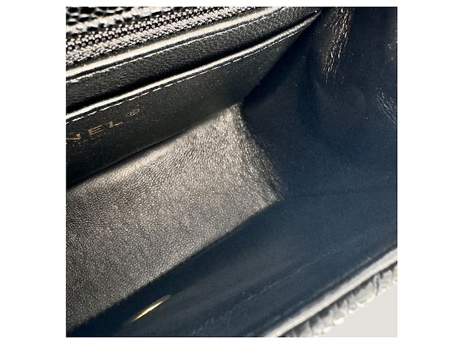 Timeless CHANEL clásico atemporal cuadrado mini caviar negro - vista 14