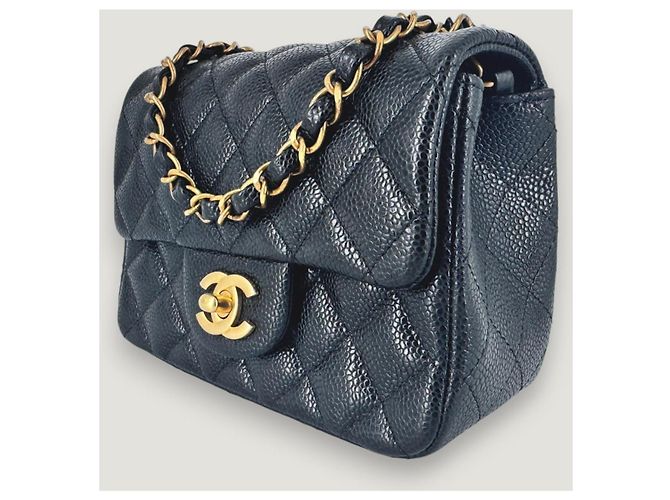 Timeless CHANEL clásico atemporal cuadrado mini caviar negro - vista 4