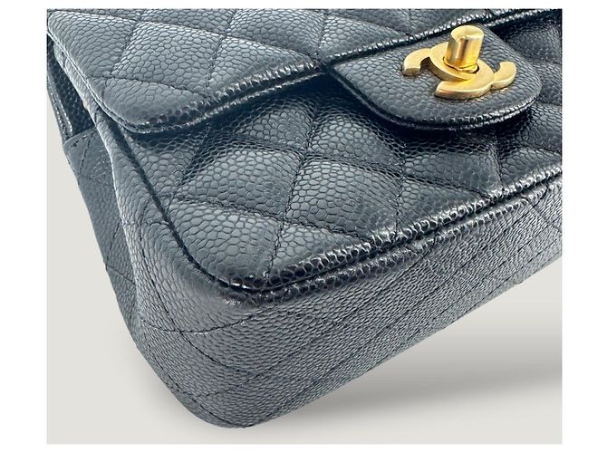 Timeless CHANEL clásico atemporal cuadrado mini caviar negro - vista 7