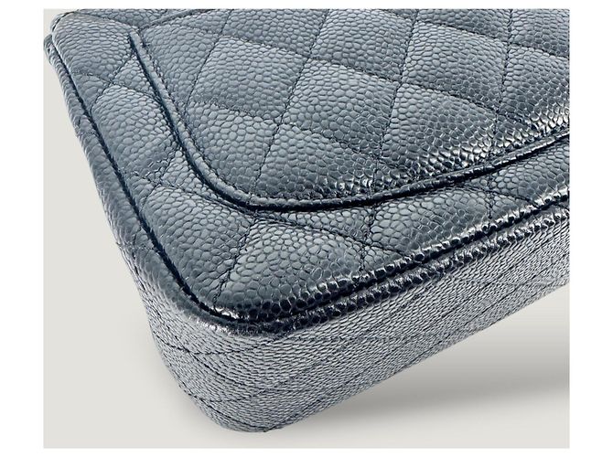 Timeless CHANEL clásico atemporal cuadrado mini caviar negro - vista 9