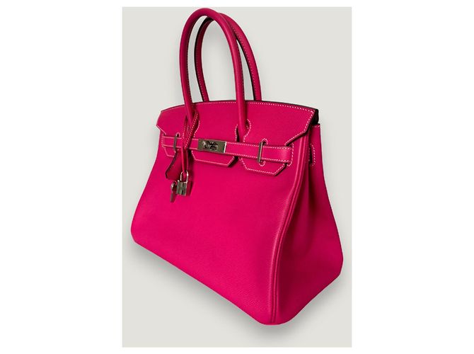 Hermès Birkin 30 Rosa Pink Rot - Ansicht 3