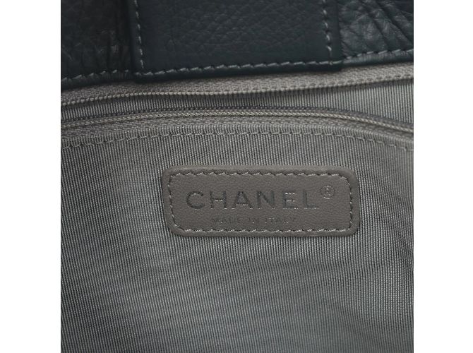 Executive Borsa Tote Esecutiva Chanel in Pelle Blu Navy - vista 5