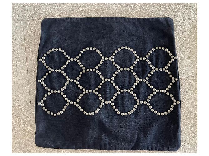2 federe per cuscini nere con borchie By Malene Birger 45 x 45 cm Nero - vista 4