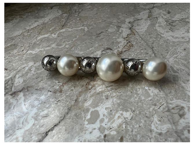 Spilla di perle Louis Vuitton Argento - vista 4