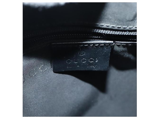 Borsa a mano GUCCI in nylon 2 vie nera argento 000 0509 Auth ep5500 Nero - vista 17