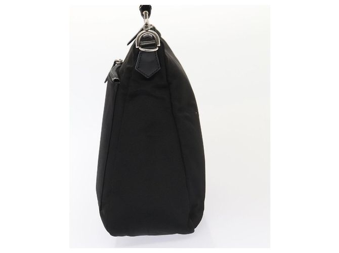 Borsa a mano GUCCI in nylon 2 vie nera argento 000 0509 Auth ep5500 Nero - vista 3
