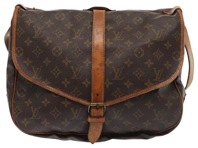 LOUIS VUITTON Borsa a Spalla Monogram Saumur 35 M42254 LV Auth ki4838 Monogramma - vista 13