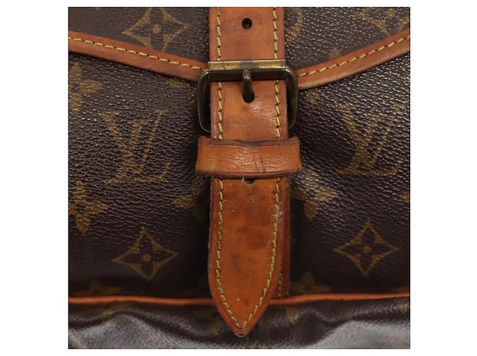 LOUIS VUITTON Borsa a Spalla Monogram Saumur 35 M42254 LV Auth ki4838 Monogramma - vista 20