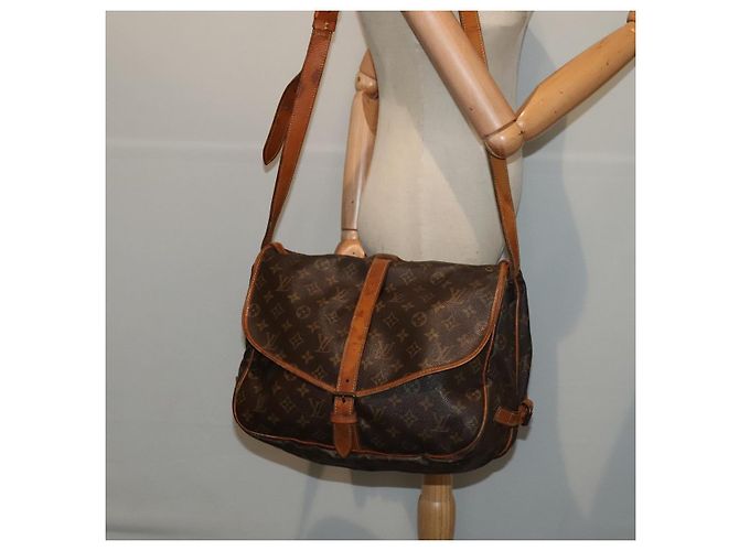 LOUIS VUITTON Borsa a Spalla Monogram Saumur 35 M42254 LV Auth ki4838 Monogramma - vista 29