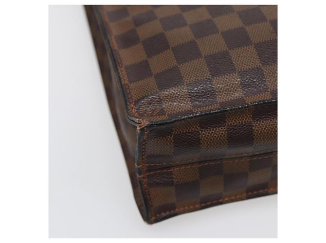 LOUIS VUITTON Borsa Sac Plat Damier Ebene N51140 Auth LV 88692 - vista 16