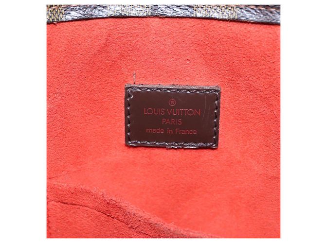 LOUIS VUITTON Borsa Sac Plat Damier Ebene N51140 Auth LV 88692 - vista 17