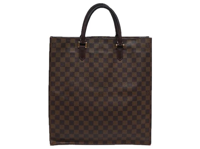 LOUIS VUITTON Borsa Sac Plat Damier Ebene N51140 Auth LV 88692 - vista 2