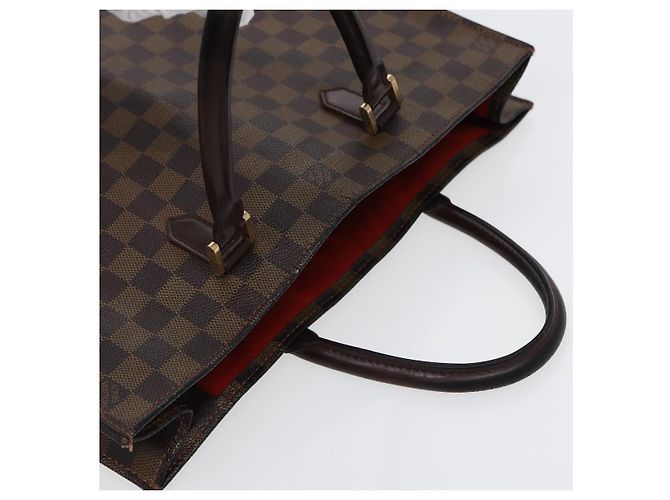 LOUIS VUITTON Borsa Sac Plat Damier Ebene N51140 Auth LV 88692 - vista 6