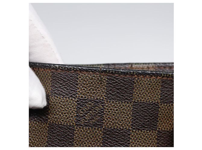 LOUIS VUITTON Borsa Sac Plat Damier Ebene N51140 Auth LV 88692 - vista 7