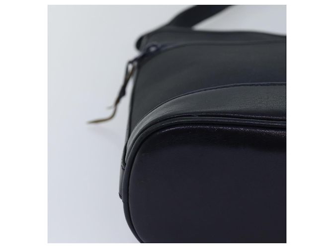 Autre Marque Borsa a Spalla Burberrys in Nylon Pelle Blu Navy Oro Auth hk1626 D'oro - vista 9