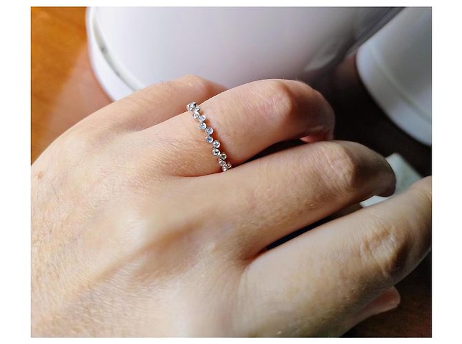 Autre Marque 19,2k Goldschmuckring Silber - Ansicht 3