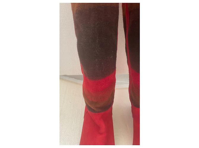 Autre Marque Arche boots nubuck and wool red multi color Multiple colors - view 4