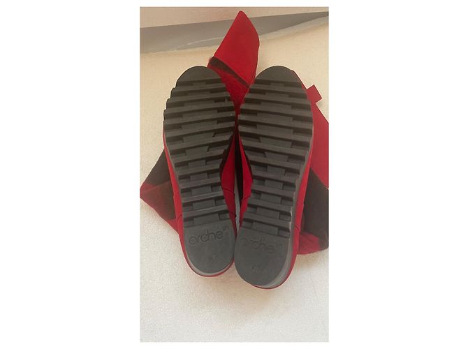 Autre Marque Arche boots nubuck and wool red multi color Multiple colors - view 8
