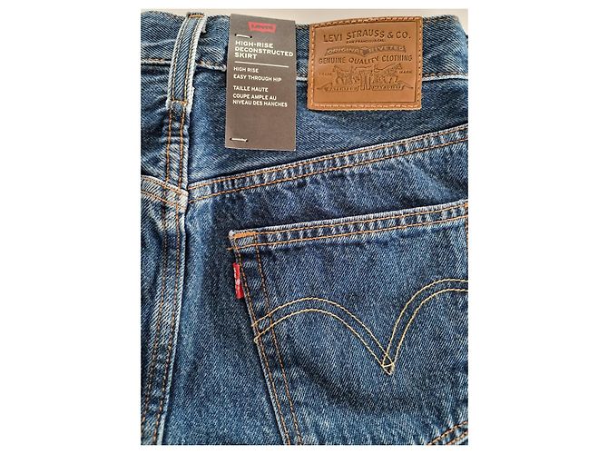 Falda vaquera Levi's L'EVIS azul - vista 3
