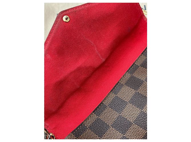 Louis Vuitton Felicie Damier Ebene Borsa marrone - vista 9