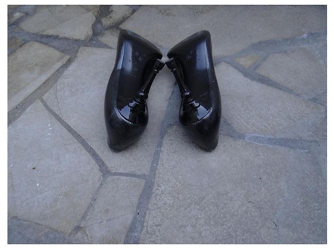Céline Pumps aus grauem Lackleder Gr. 38 FR - Ansicht 4