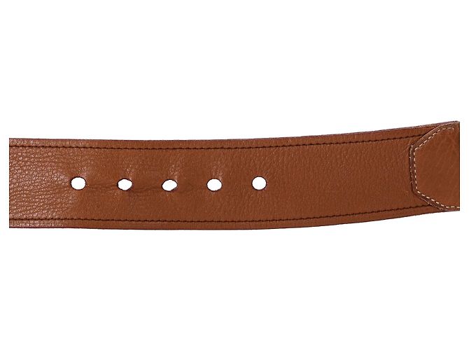 Prada Grained Belt in Brown Leather - view 5
