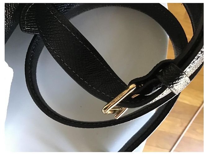 Borsa a mano Coach Darcy Carryall in pelle nera Nero - vista 5