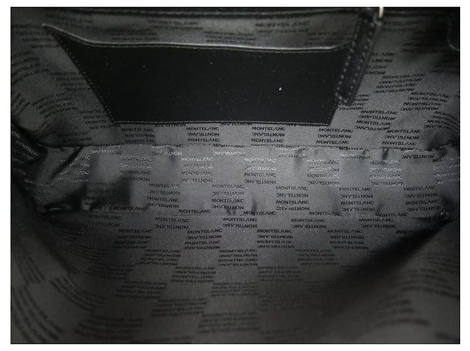 NEW MONTBLANC BAG DOCUMENT HOLDER IN BLUE CAMOUFLAGE LEATHER BRIEFCASE - view 7