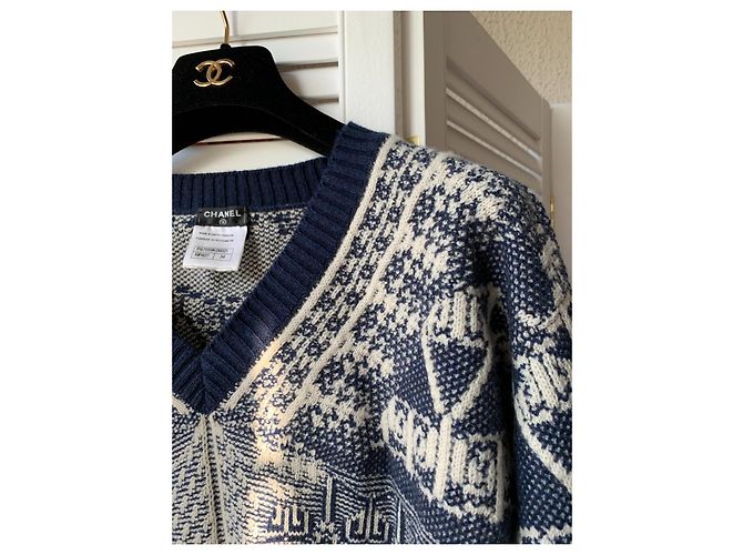 14C Cashmere-Pullover Chanel & Lagerfeld Resort 2014 40it Singapur Laufsteg Mehrfarben - Ansicht 13