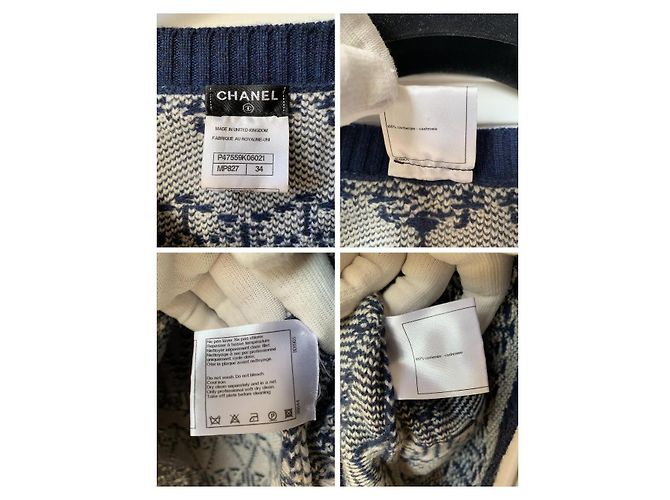 14C Cashmere-Pullover Chanel & Lagerfeld Resort 2014 40it Singapur Laufsteg Mehrfarben - Ansicht 3