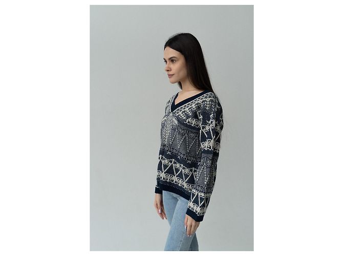 14C Cashmere-Pullover Chanel & Lagerfeld Resort 2014 40it Singapur Laufsteg Mehrfarben - Ansicht 5