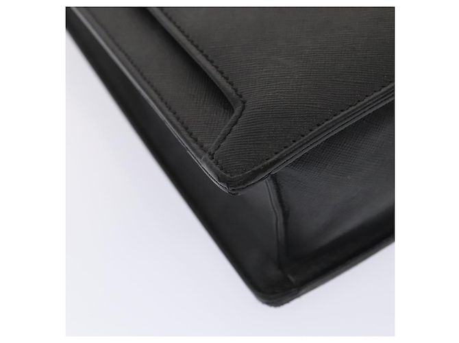 Borsa da lavoro in pelle nera e argento Burberry Auth ep5521 Nero - vista 14