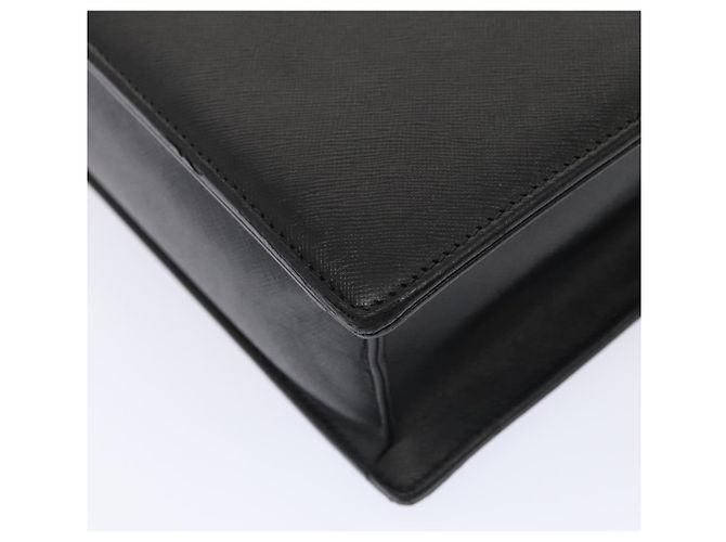 Borsa da lavoro in pelle nera e argento Burberry Auth ep5521 Nero - vista 15
