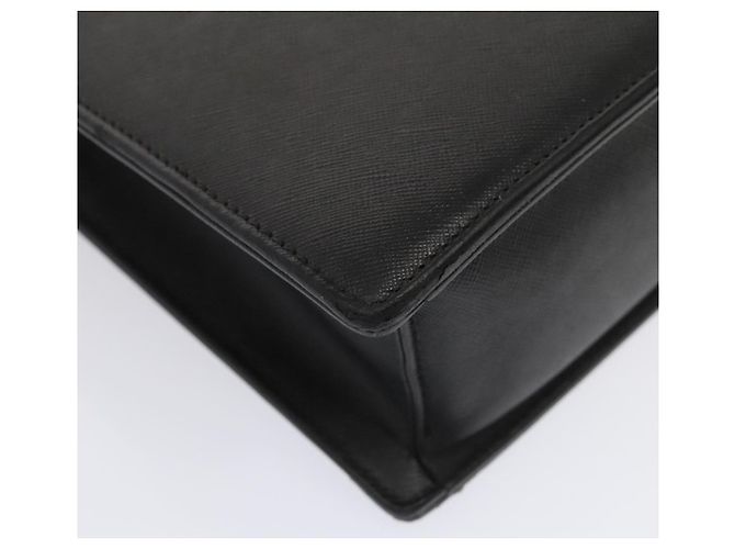 Borsa da lavoro in pelle nera e argento Burberry Auth ep5521 Nero - vista 16