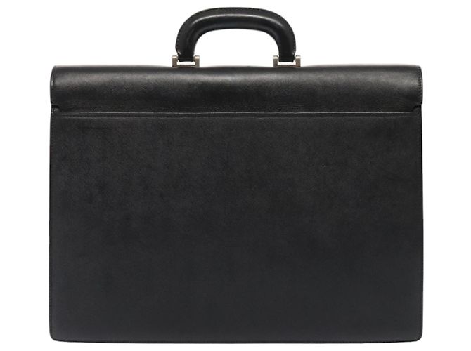 Borsa da lavoro in pelle nera e argento Burberry Auth ep5521 Nero - vista 2