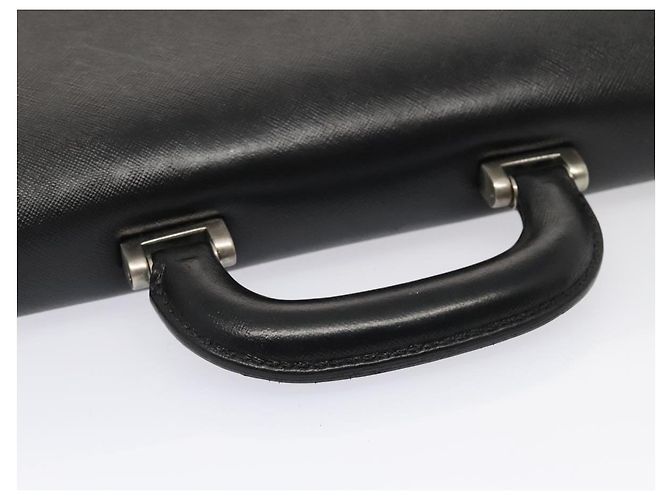 Borsa da lavoro in pelle nera e argento Burberry Auth ep5521 Nero - vista 7
