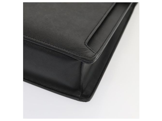 Borsa da lavoro in pelle nera e argento Burberry Auth ep5521 Nero - vista 9