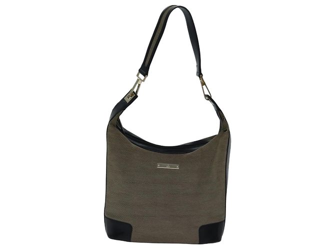 Borsa a spalla GUCCI in tela beige Auth ac3261 - vista 13