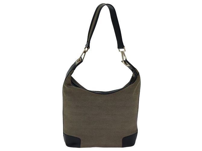 Borsa a spalla GUCCI in tela beige Auth ac3261 - vista 2