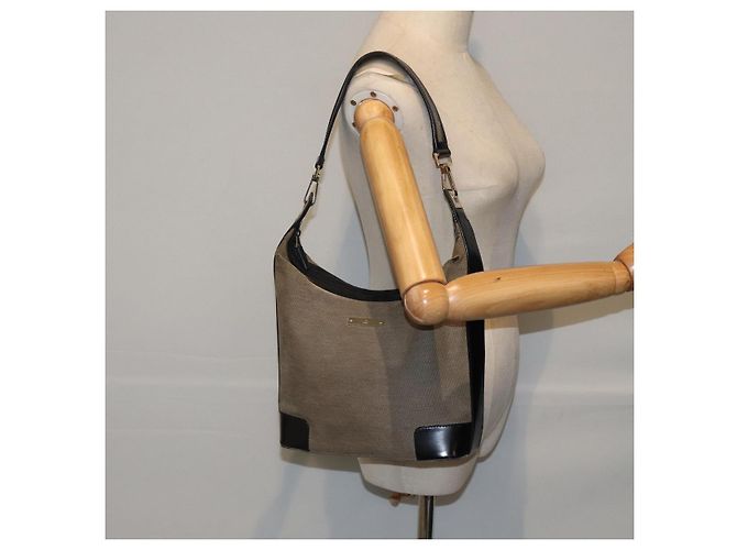 Borsa a spalla GUCCI in tela beige Auth ac3261 - vista 22