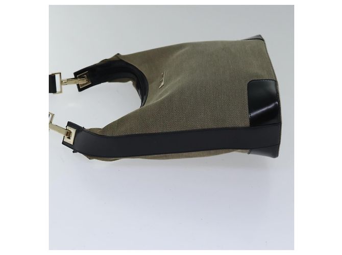 Borsa a spalla GUCCI in tela beige Auth ac3261 - vista 4