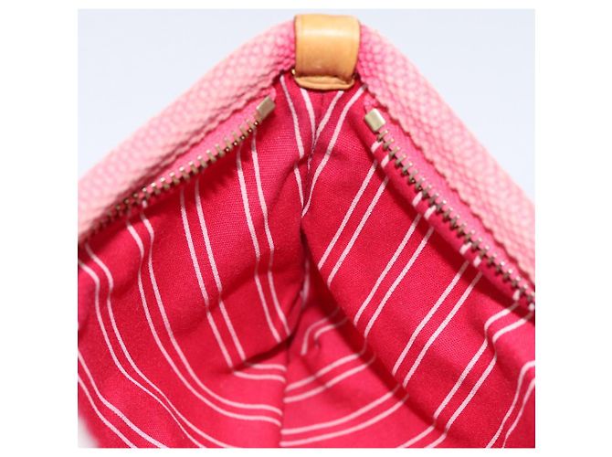 LOUIS VUITTON Antigua Pochette Plat PM Pouch Rosa M40068 LV Auth hk1603 Marrone - vista 17