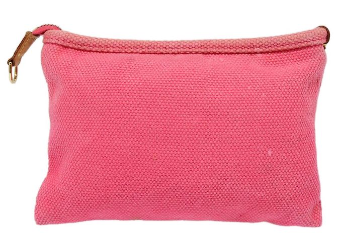 LOUIS VUITTON Antigua Pochette Plat PM Pouch Rosa M40068 LV Auth hk1603 Marrone - vista 2